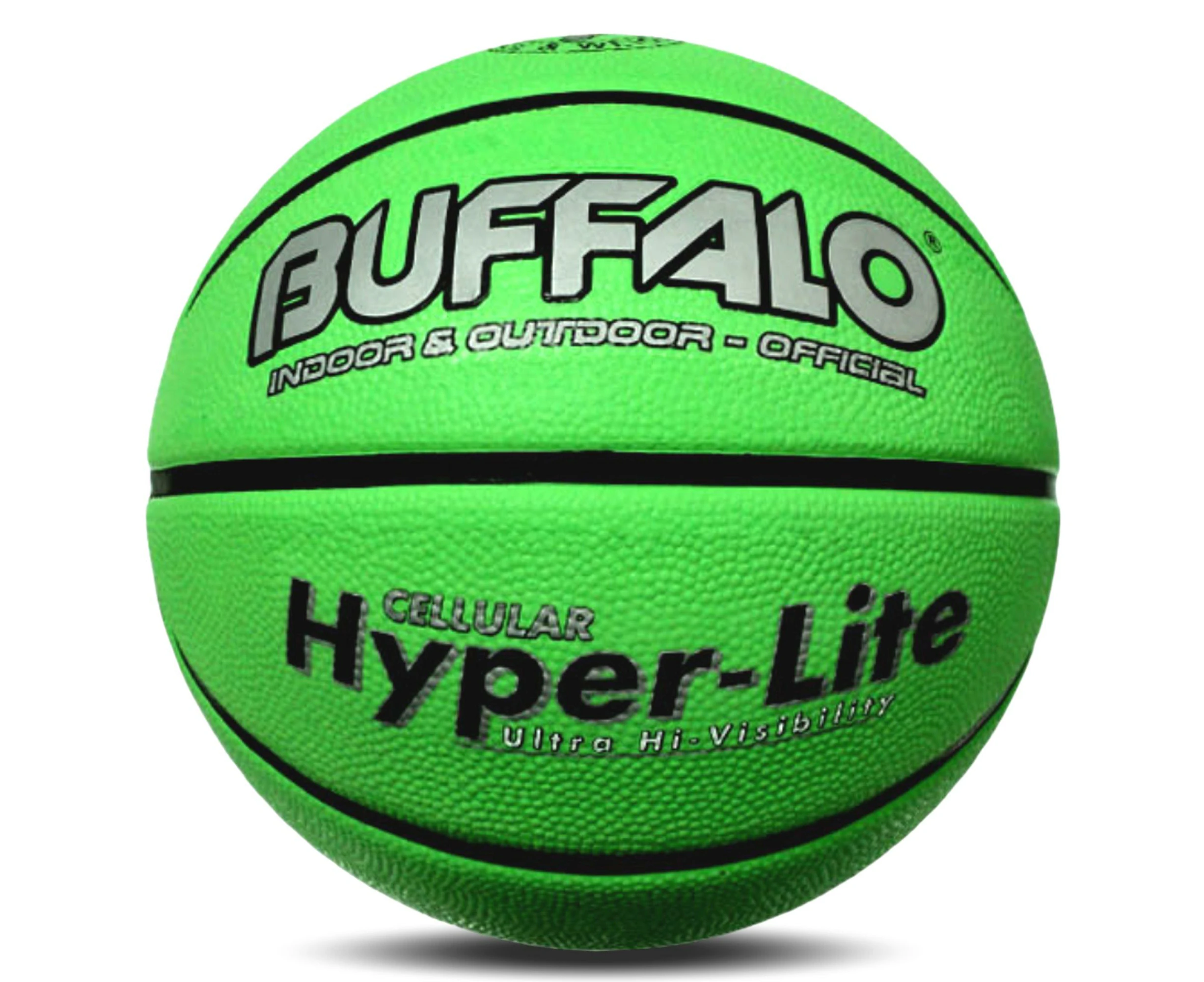 Buffalo Sports Hyper-Lite Cellular Rubber Basketball Neon Green