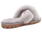 OZWEAR Connection Unisex Fluffy Crossover Slippers - Grey