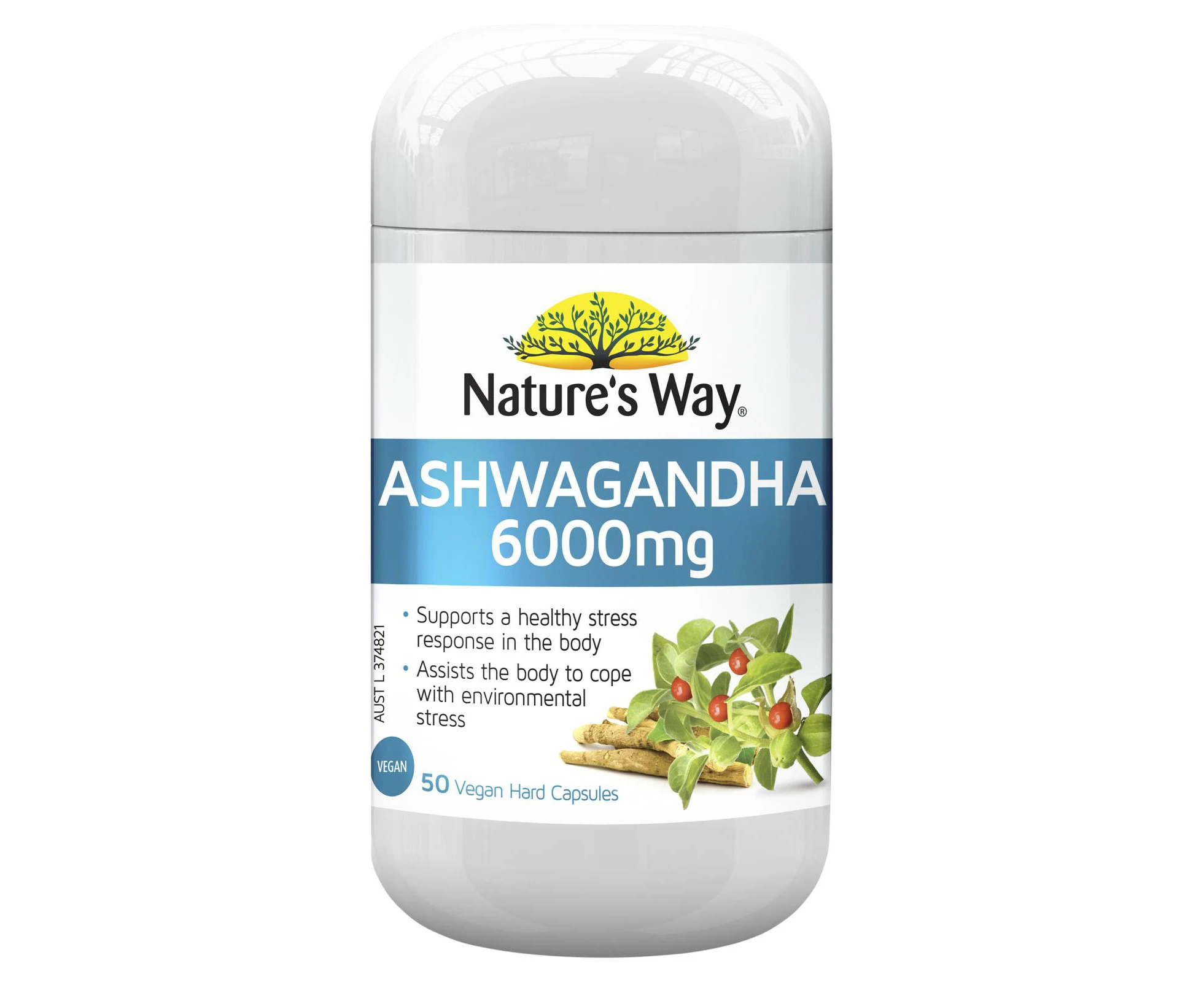 Nature's Way Ashwagandha 6000mg 50 Capsules