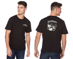 Jack Daniel's Men's Heritage Barrels Tee / T-Shirt / Tshirt - Black/White