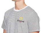 Bundaberg Rum Men's Striped Tee / T-Shirt / Tshirt - White/Black