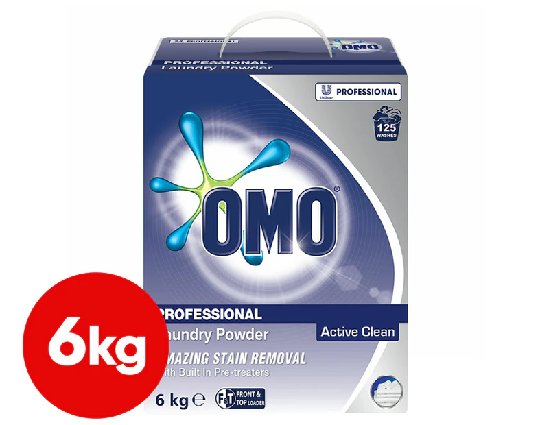 OMO Professional Active Clean Front & Top Loader Laundry Detergent Powder 6kg