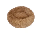 Oppsbuy Cat Bed Soft Calming Plush Kennel Bed Warm Sleeping Cushion Round Pet Dog Beds 60/70/80/90/100cm