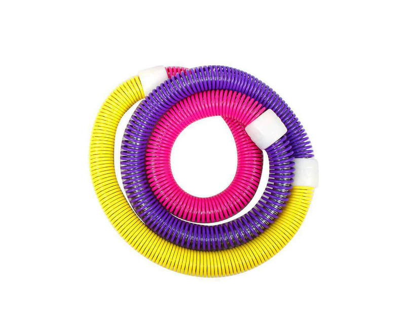 140CM Soft Hula Hoop Fitness with Massage Joints-Yellow,Pink&Purple