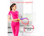 140CM Soft Hula Hoop Fitness with Massage Joints-Yellow,Pink&Purple