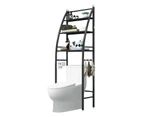 Bathroom Rack Shelves Over Toilet Storage Shelves Washer Dryer Shelf Laundry washing machine Rack Black