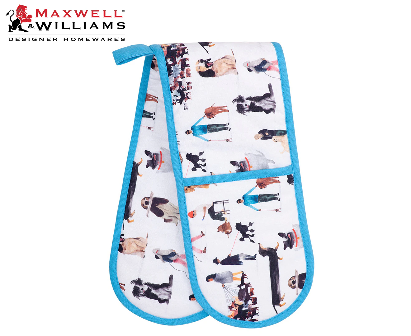 Maxwell & Williams Marc Martin BFF Double Oven Glove - White/Multi