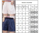 Ladies Plain Shorts Summer Elastic Waist Fashion Gym Short Pants Pockets - Balck