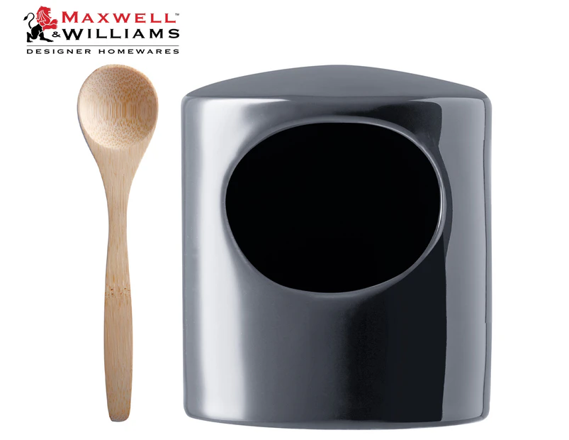 Maxwell & Williams Epicurious Salt Pig - Charcoal Grey/Natural