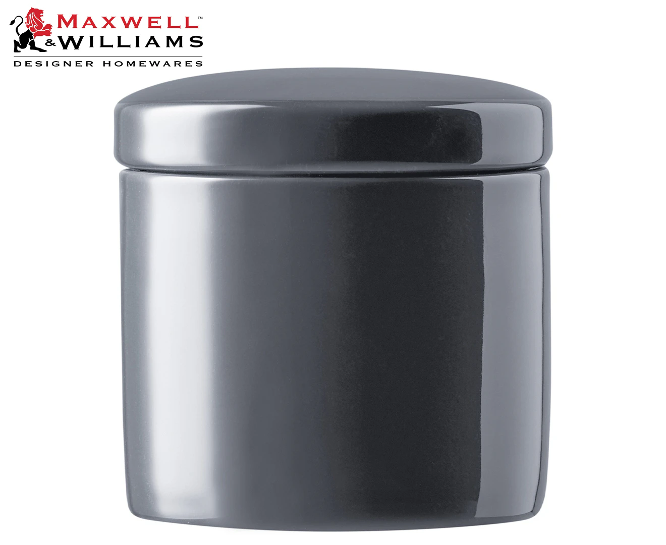 Maxwell & Williams 600mL Epicurious Canister w/ Lid - Charcoal Grey