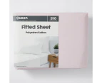 Target 250 Thread Count Polyester Cotton Fitted Sheet - Pink