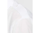 Premier Mens Short Sleeve Pilot Plain Work Shirt (White) - RW1086
