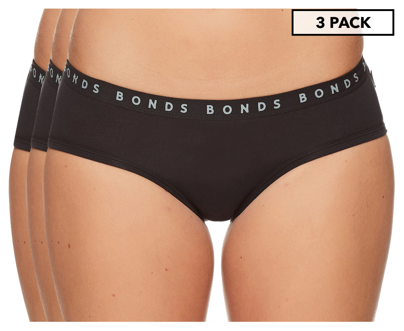 Bonds Women's Cottontails Midi Briefs 3-Pack- Mystified/Inner Self