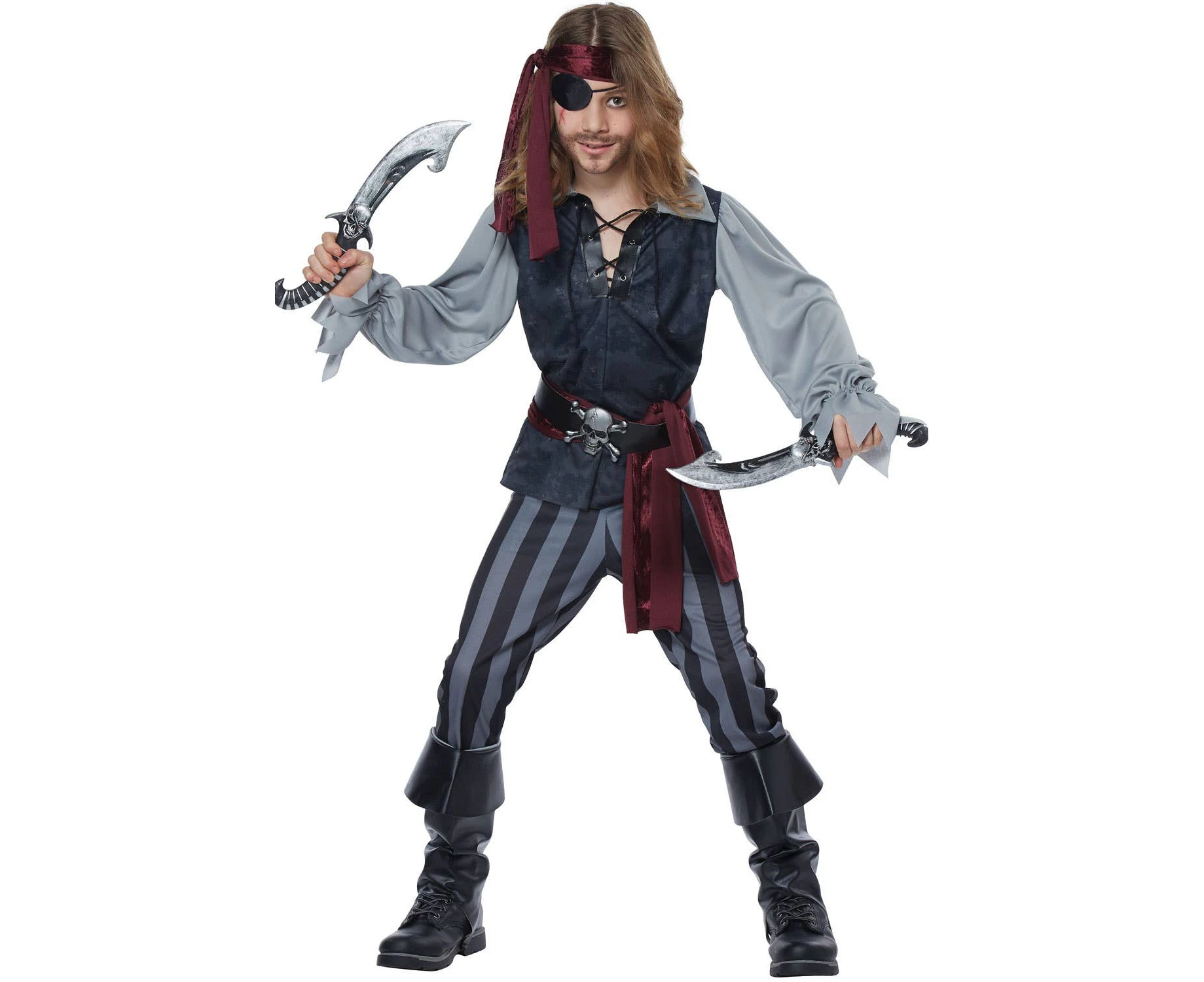 Sea Scoundrel Pirate Boy's Costume Boys