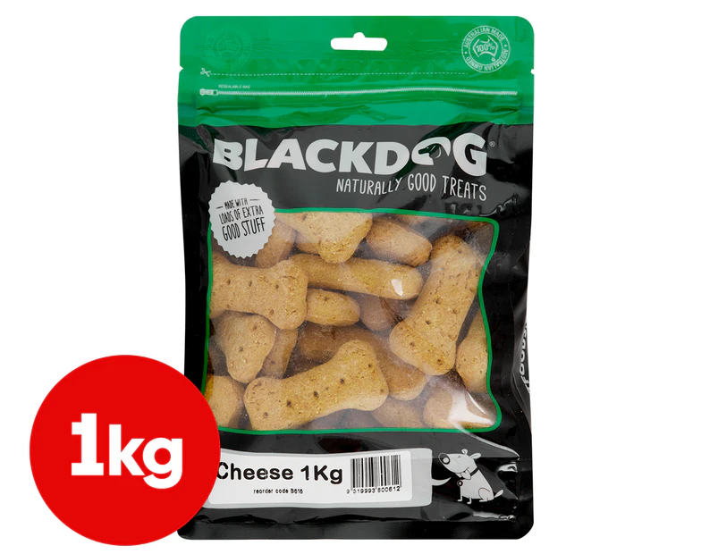 Blackdog Premium Oven Baked Dog Biscuits Cheese 1kg