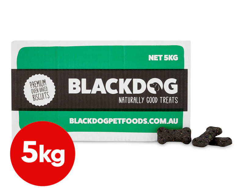 Blackdog Premium Oven Baked Dog Biscuits Charcoal 5kg