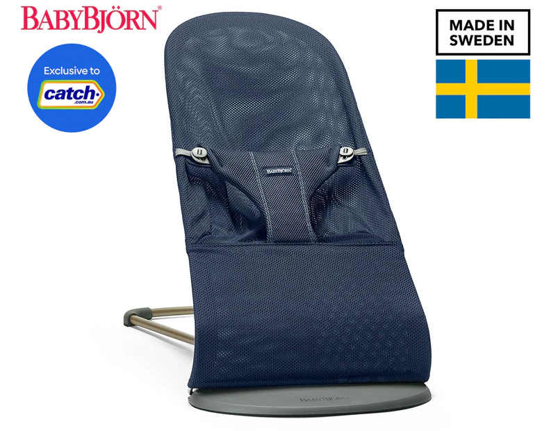 BabyBjörn Bouncer Bliss Baby/Infant Bouncer/Rocking Chair - Navy Mesh