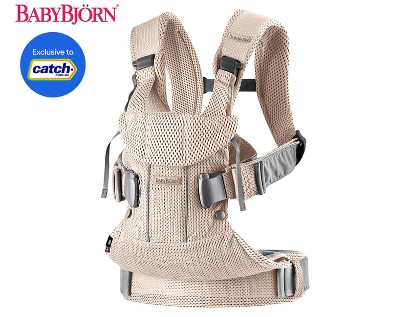 catch.com.au | BabyBjörn One Air Baby Carrier - Pearly Pink Mesh