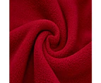 Pet Reflective Warm Jacket Double-side Soft Fleece Dog Coat-XL-Red