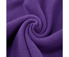 Pet Reflective Warm Jacket Double-side Soft Fleece Dog Coat-L-Purple