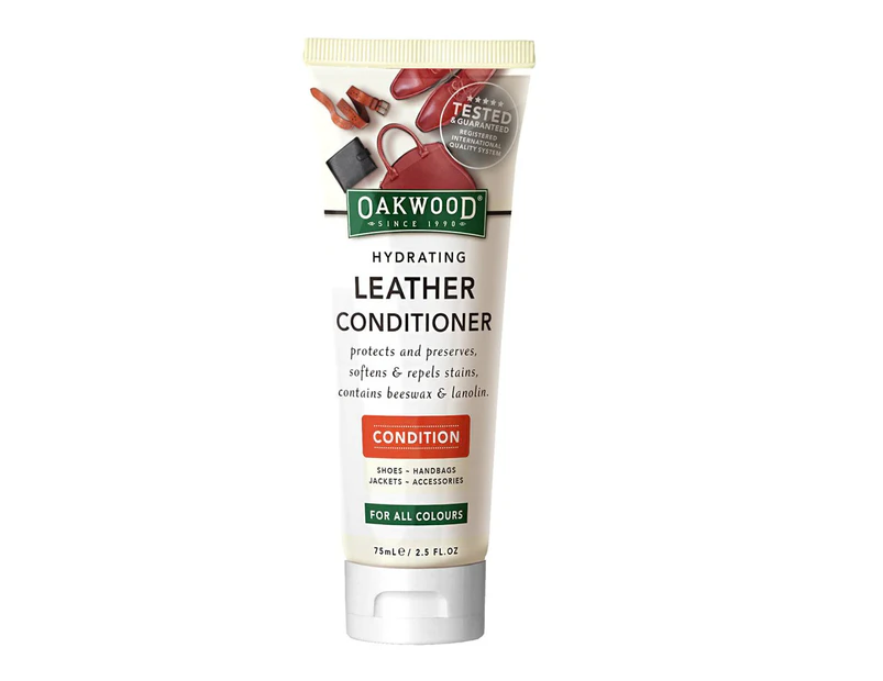 Oakwood 75ml Hydrating Leather Conditioner Shoes/Handbags Moisturising Cream