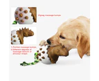 Dinosaur Egg Dog Molar Stick Chew Resistant Dog Toothbrush Dog Toy-Brown