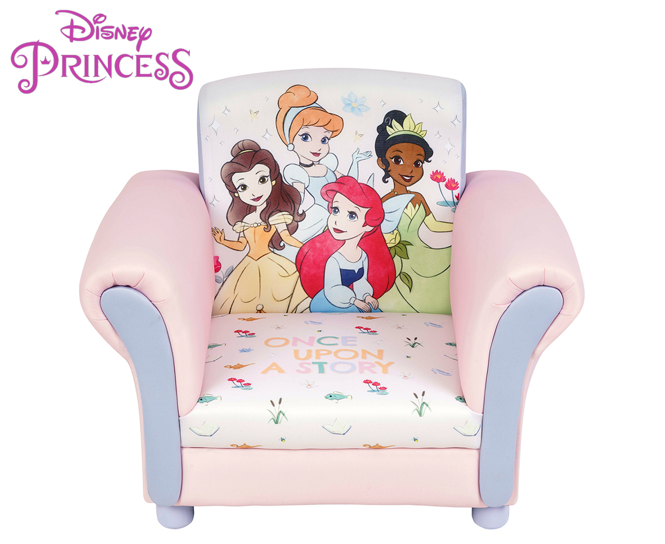 Disney Princess Once Upon A Story Upholstered Chair Light Pink