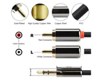EZONEDEAL 5M/16.4ft Jack 3.5mm to 2 RCA Y Splitter Aux Audio Adapter Stereo Sound Cable - Black