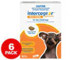 Interceptor Spectrum Monthly Tasty Chews For Very Small Dogs Up to 4kg 6pk