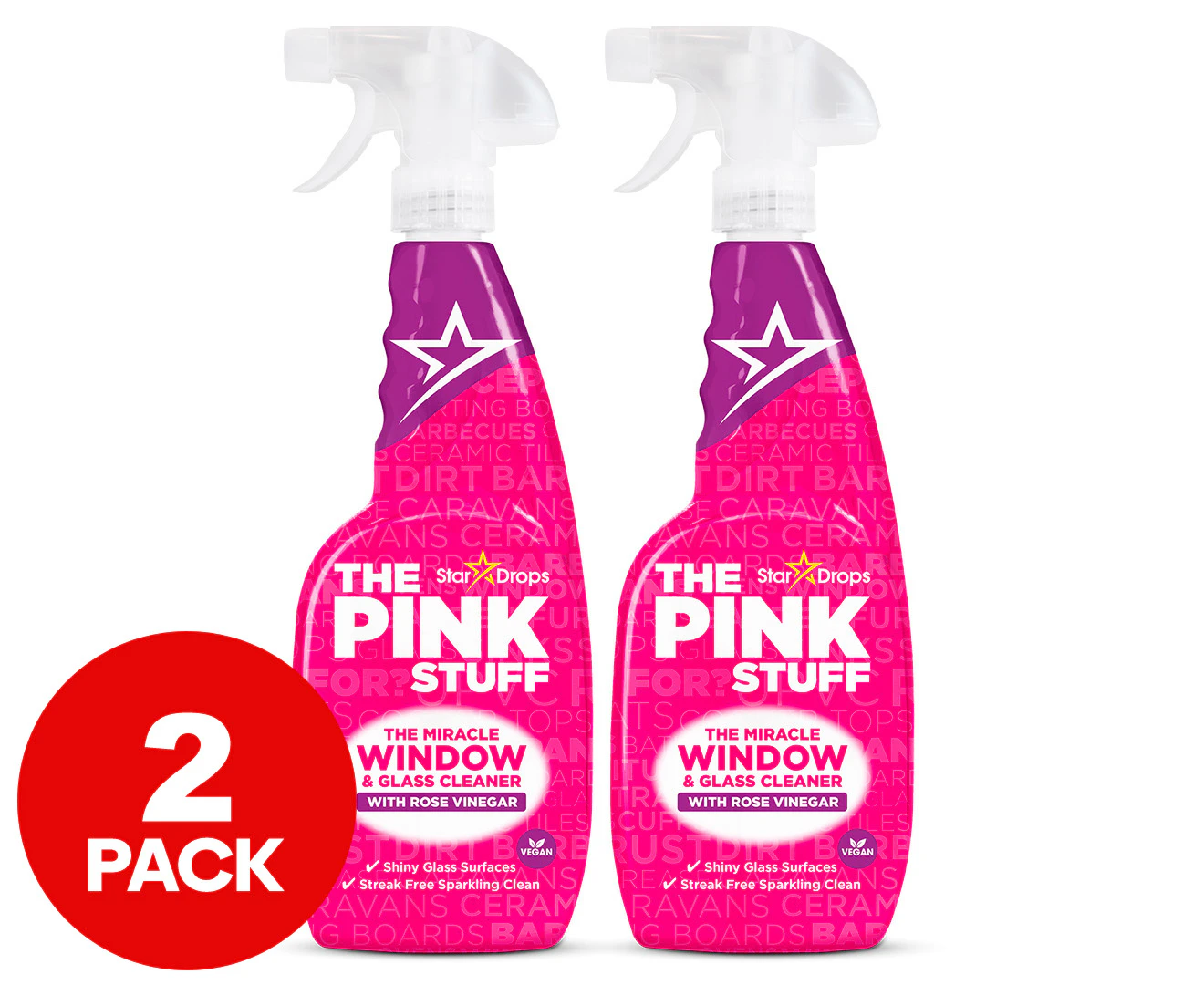 Stardrops - The Pink Stuff - The Miracle Wash Up Spray Bundle (2 Wash Up  Sprays)