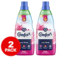 2 x 900mL Comfort Concentrated Fabric Conditioner Rosy Blush