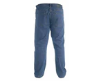 Duke London Mens Kingsize Bailey Elasticated Waist Jeans (Blue) - DC138
