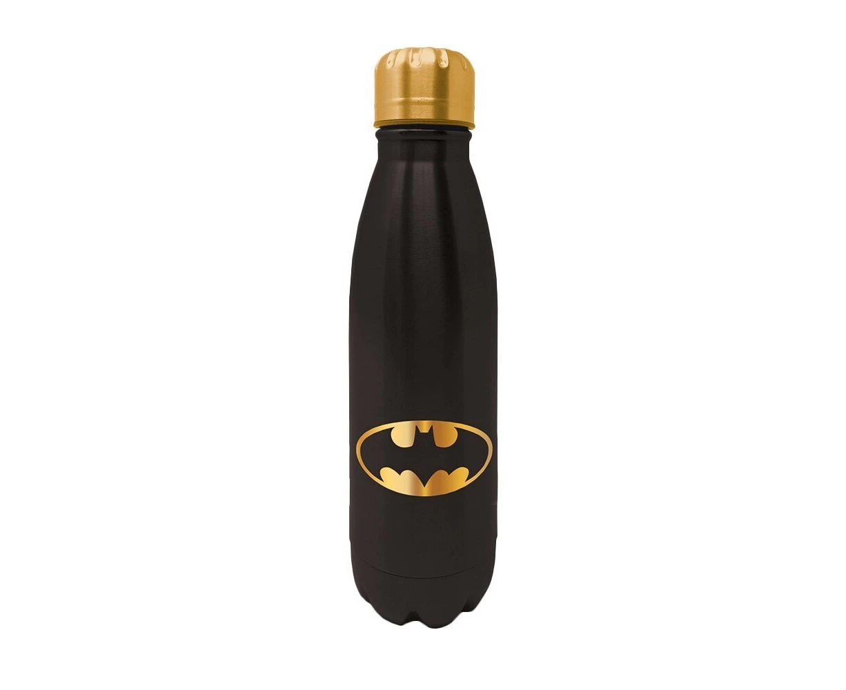 Batman Logo Water Bottle (Black/Gold) - PM3460