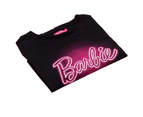 Barbie Womens Crop Top (Black/Neon Pink) - NS6652