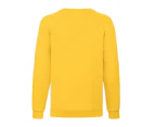 Fruit of the Loom Childrens/Kids Classic Raglan Sweatshirt (Sunflower Yellow) - PC4730