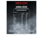 Musashi Shred & Burn Protein Powder Chocolate Milkshake 2kg / 58 Serves