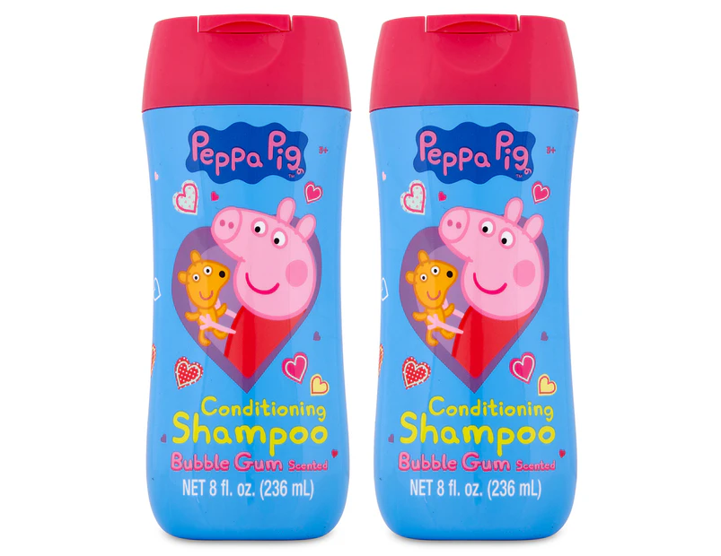2 x Peppa Pig Conditioning Shampoo Bubble Gum 236mL