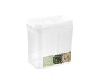 Lemon & Lime Flip Lock 1.6L/16.5cm Food Storer/Storage Rectangle Container Clear