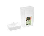 Lemon & Lime Flip Lock 2.5L/24.5cm Food Storer/Storage Rectangle Container Clear