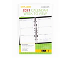 Debden Dayplanner - 2021 Refill - Desk Week to View - Refill : Calendar Year Diary Refill - Product Code - DK1700-21