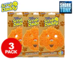 3 x Scrub Daddy Dog Scrubber Limited Edition - Orange