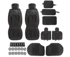 5-Seat PU Leather Car Seat Cover Full Set For Dodge Ram 1500 2500 3500 2021-2010