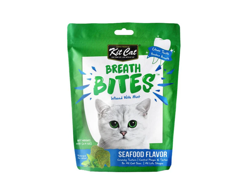 Kit Cat Breath Bites Seafood Cat Treat 50g