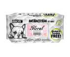 Absorb Plus Floral Antibacterial Pet Wipes 80 Pack
