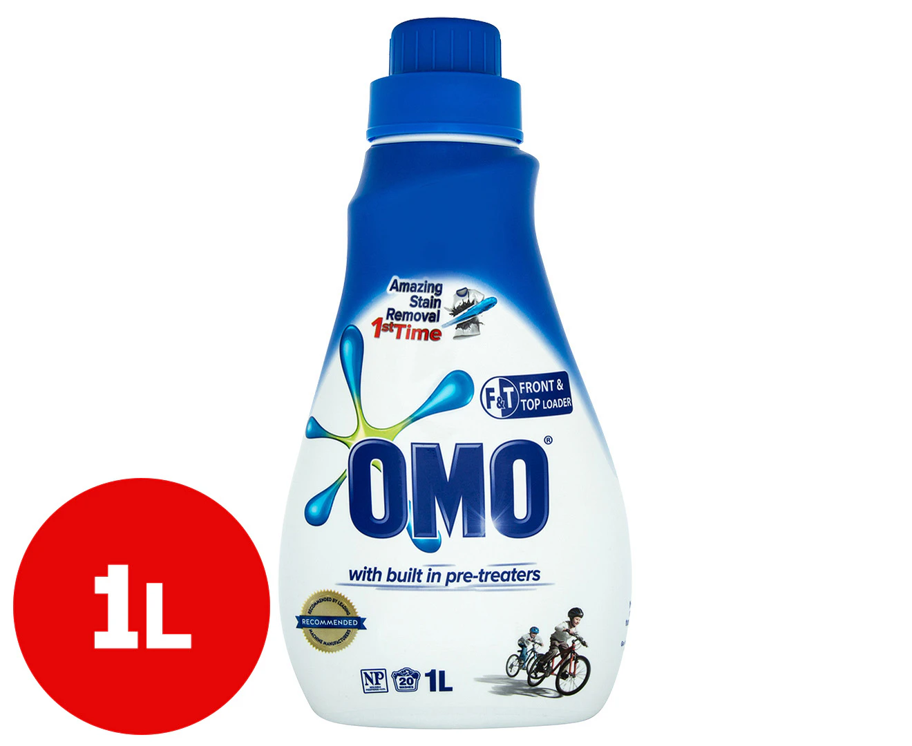 OMO Laundry Liquid Front & Top Loader 1L