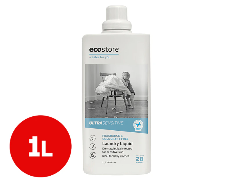 Ecostore Ultra-Sensitive Front & Top Loader Laundry Liquid 1L