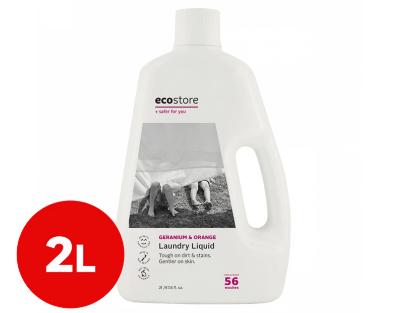 Ecostore Geranium & Orange Front & Top Loader Laundry Liquid 2L