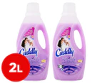 2 x 1L Cuddly Aromatherapy Fabric Conditioner Lavender & Ylang Ylang