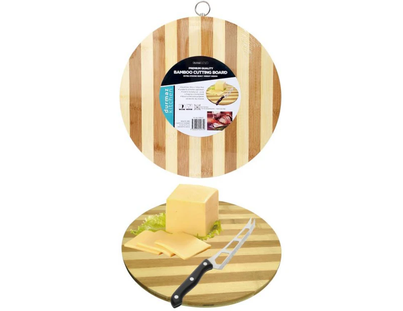 ROUND CUTTING BOARD 30cm [6 PACK] Butcher Block Chopping Board Cheese Platter