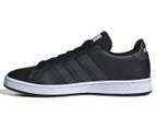 Adidas Men's Grand Court Shoes - Core Black/Matte Carbon/White